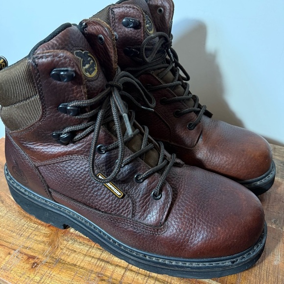 Georgia Boot Safety Toe Waterproof Work Boots, Men’s Size 11 - Picture 3 of 10